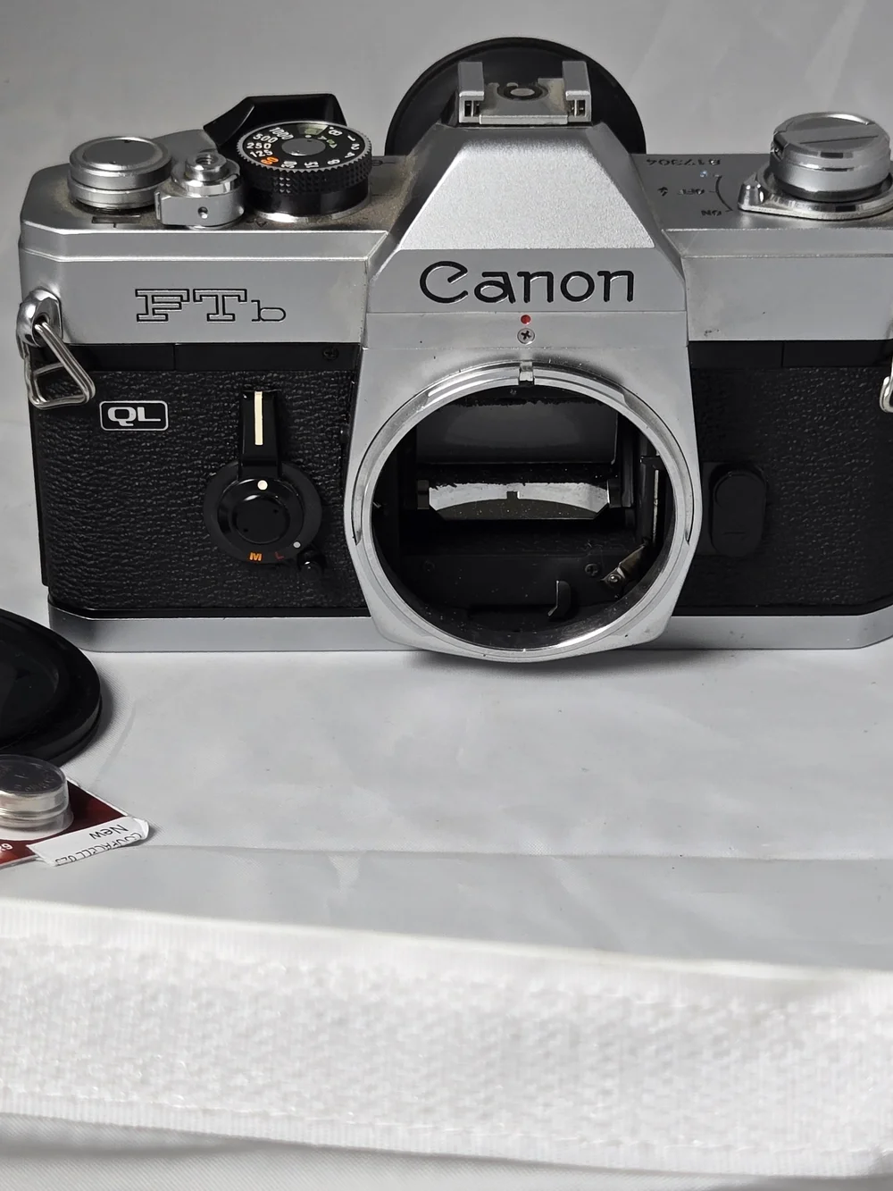 Canon Silver and Black 35mm SLR Camera Body - Classic FTb Styling